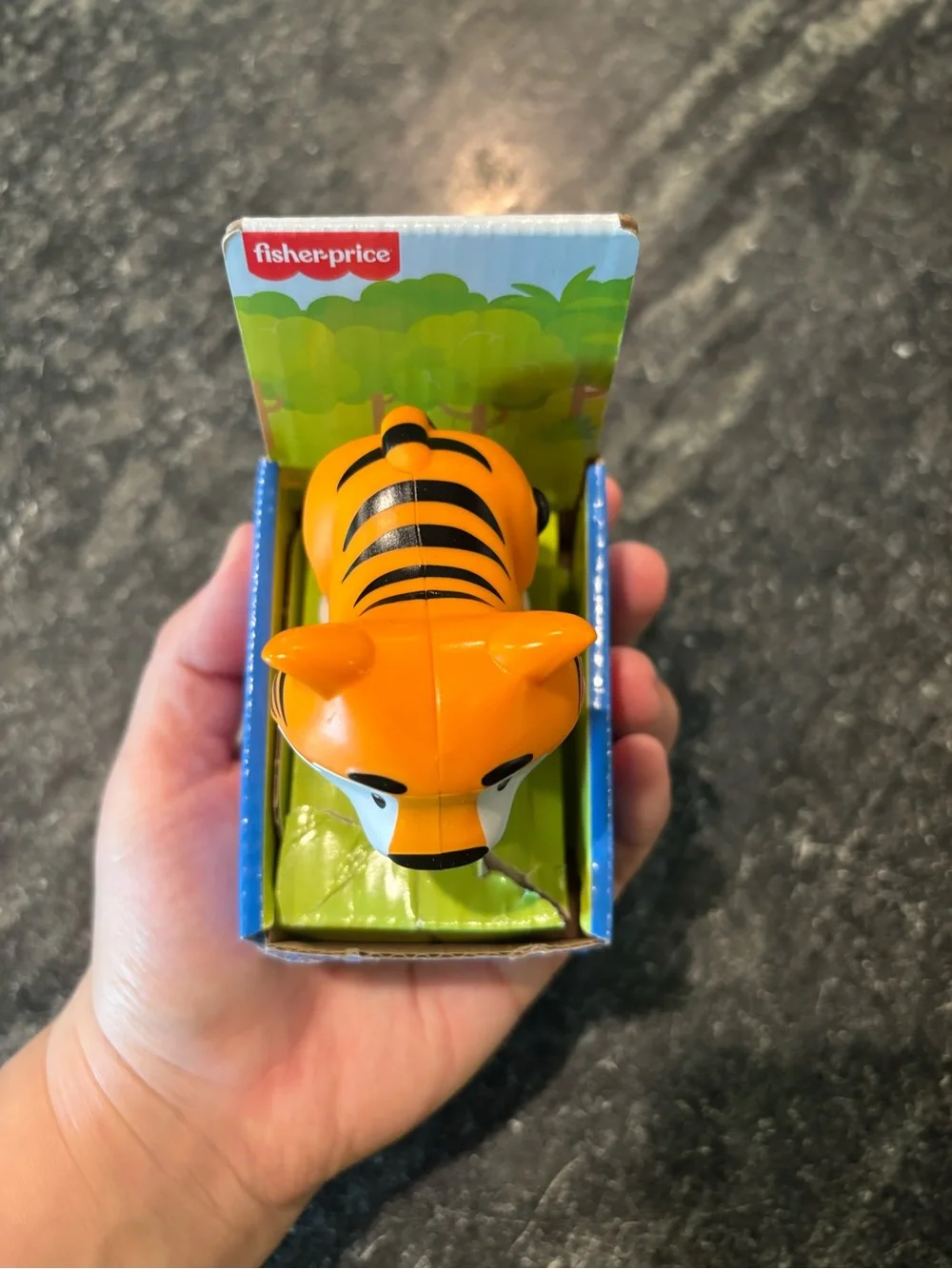 Fisher-Price Orange and Black Little People Tiger Figure